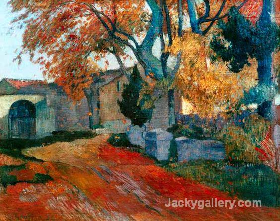 The Alyscamps in Arles by Paul Gauguin paintings reproduction